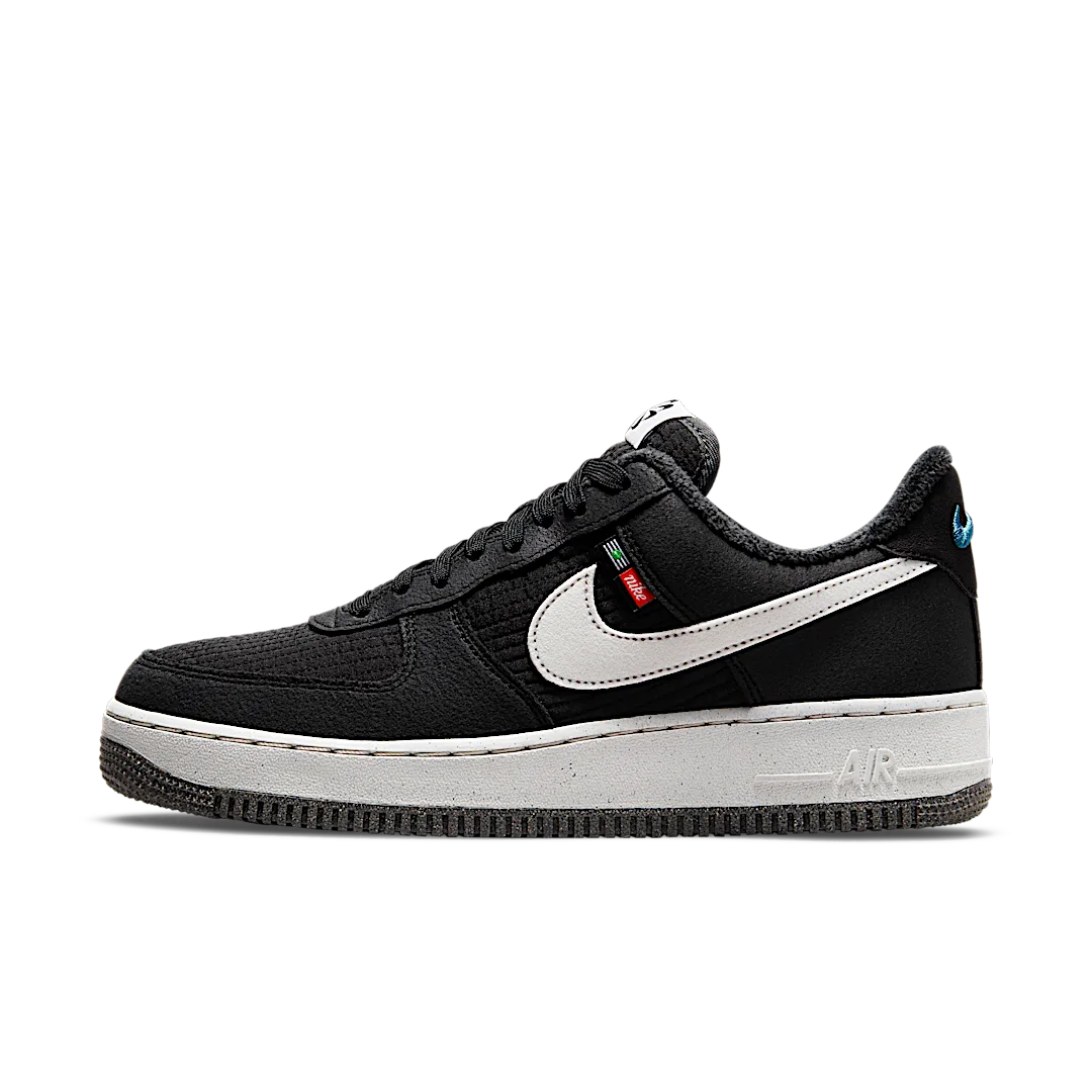 Overkicks - Nike Air Force 1 Low 07 LV8 Toasty Black White (DC8871-001) - vista lateral