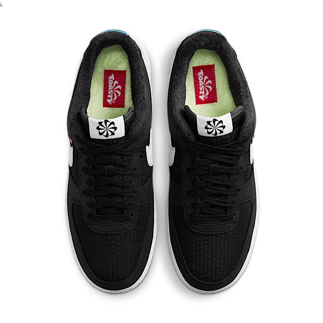 Overkicks - Nike Air Force 1 Low 07 LV8 Toasty Black White (DC8871-001) - par completo