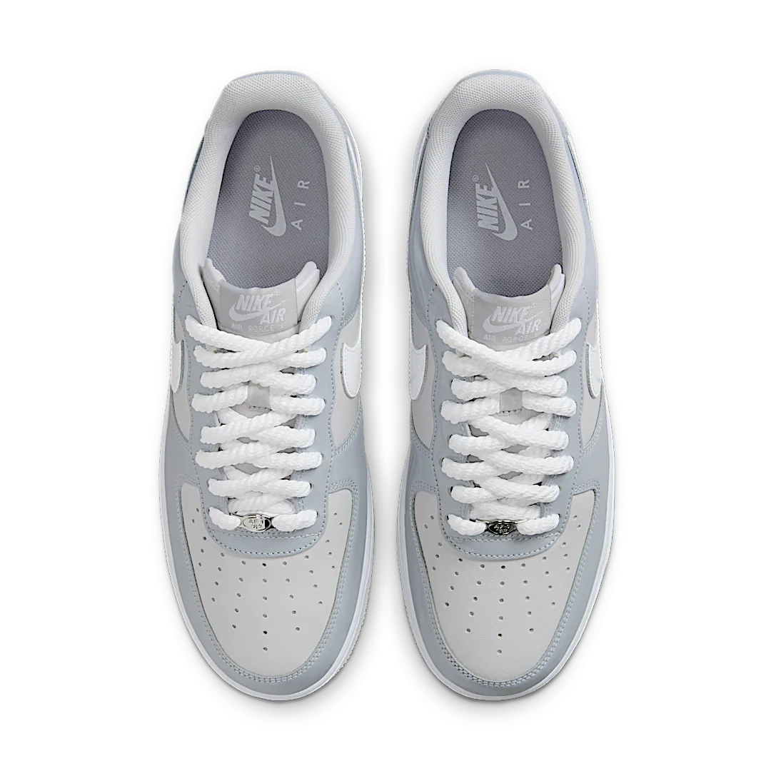 Overkicks - Nike Air Force 1 Low 07 LV8 Wolf Grey Vast Grey White (HV9405-001) - par completo
