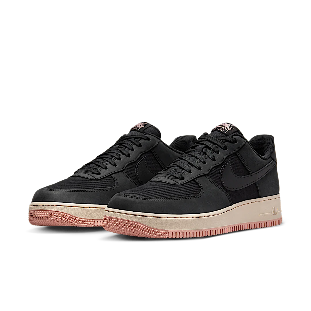 Overkicks - Nike Air Force 1 Low 07 LX Black Red Stardust (FB8876-001) - vista trasera