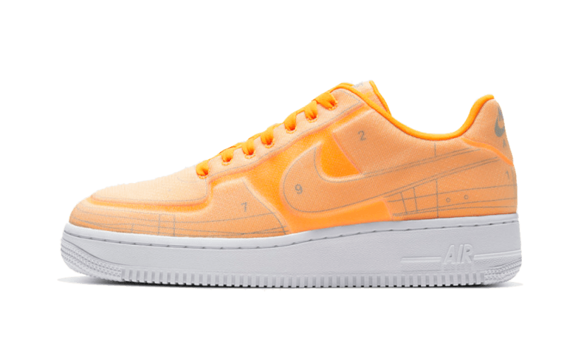 Overkicks - Nike Air Force 1 Low 07 LX Blueprint Laser Orange (CI3445-800) - vista lateral