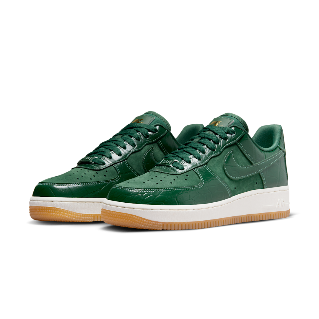 Overkicks - Nike Air Force 1 Low 07 LX Gorge Green Croc (DZ2708-300) - vista trasera