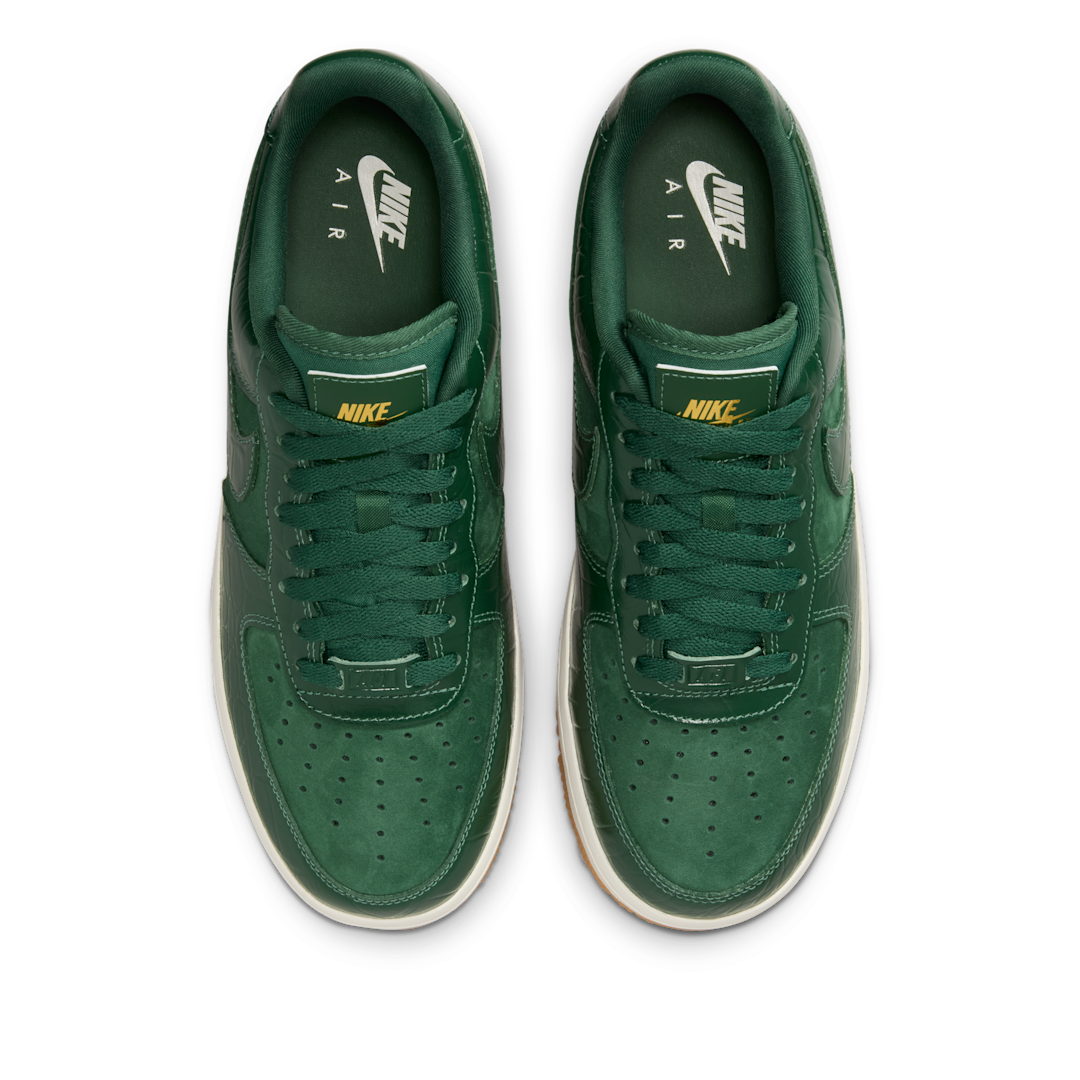 Overkicks - Nike Air Force 1 Low 07 LX Gorge Green Croc (DZ2708-300) - par completo