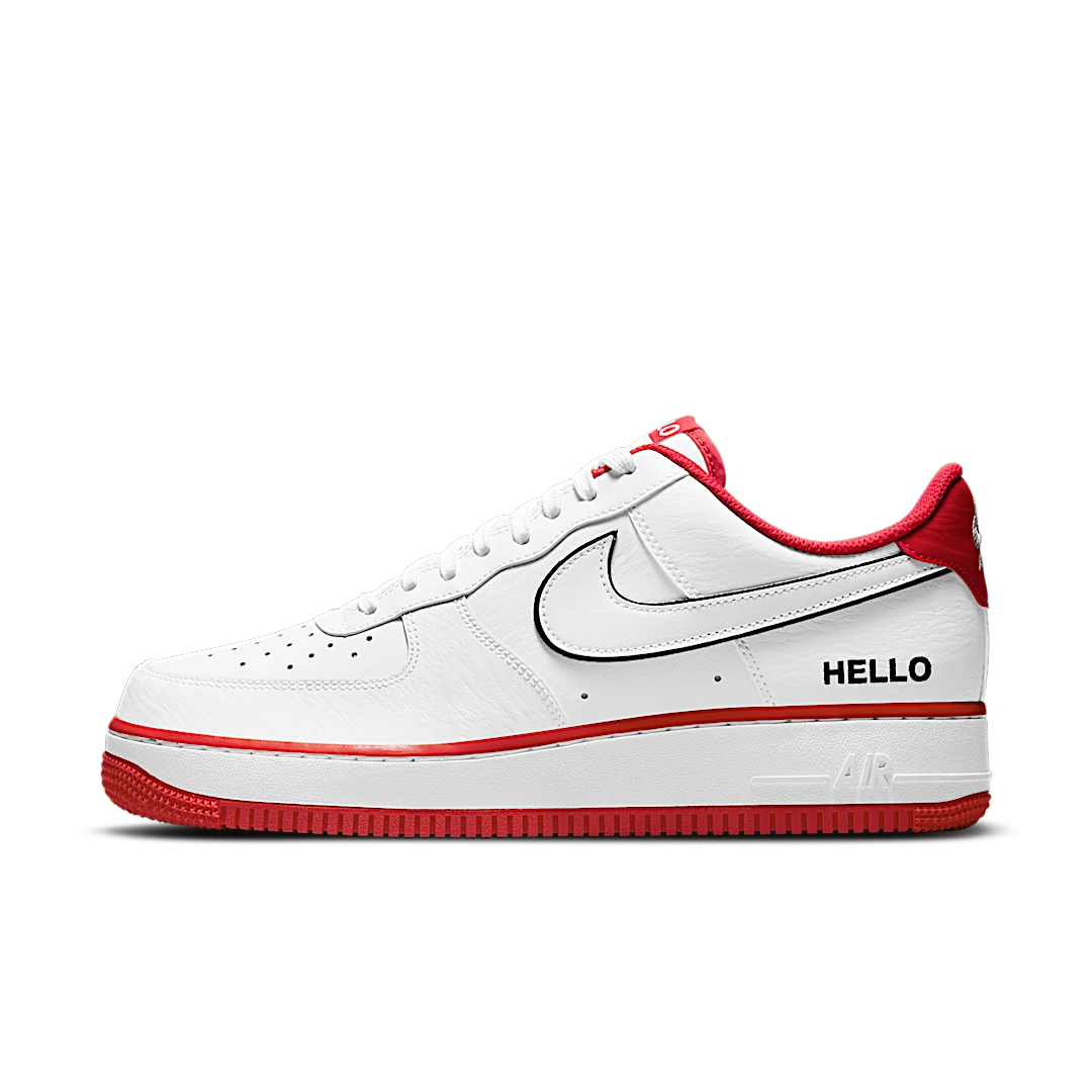 Overkicks - Nike Air Force 1 Low 07 LX Hello (CZ0327-100) - vista lateral