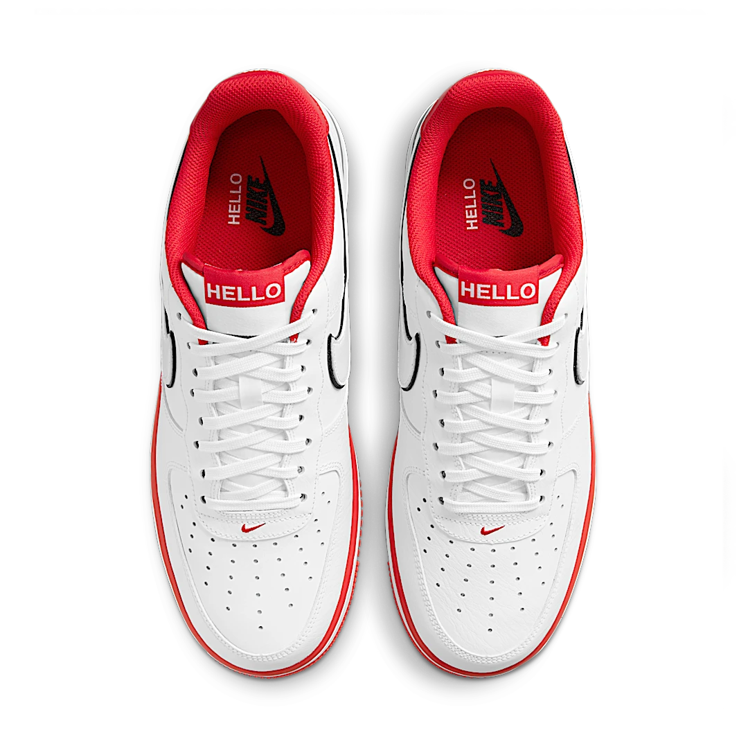 Overkicks - Nike Air Force 1 Low 07 LX Hello (CZ0327-100) - par completo