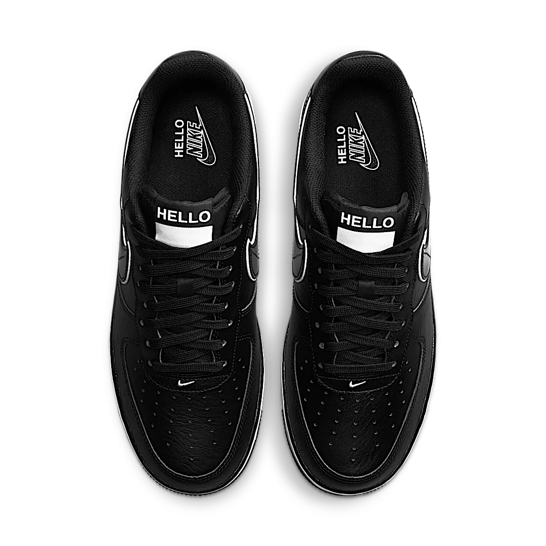Overkicks - Nike Air Force 1 Low 07 LX Hello Black (CZ0327-001) - par completo