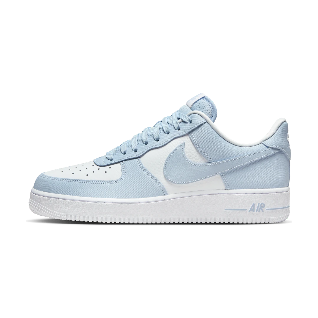Overkicks - Nike Air Force 1 Low 07 Light Armory Blue White (FZ4627-400) - vista lateral