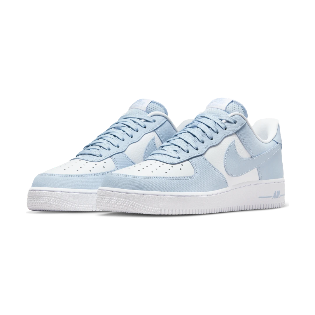 Overkicks - Nike Air Force 1 Low 07 Light Armory Blue White (FZ4627-400) - vista trasera