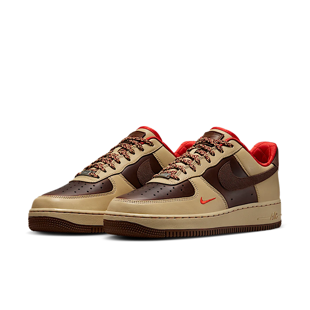 Overkicks - Nike Air Force 1 Low 07 Light British Tan (HQ3447-222) - vista trasera