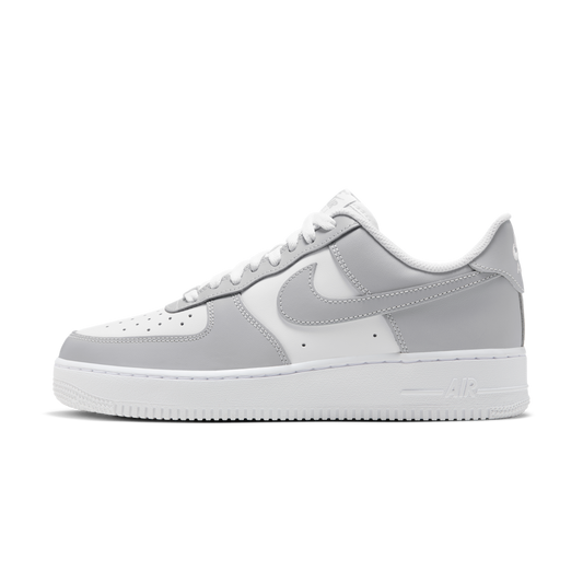 Overkicks - Nike Air Force 1 Low 07 Light Smoke Grey White (FD9763-101) - vista lateral