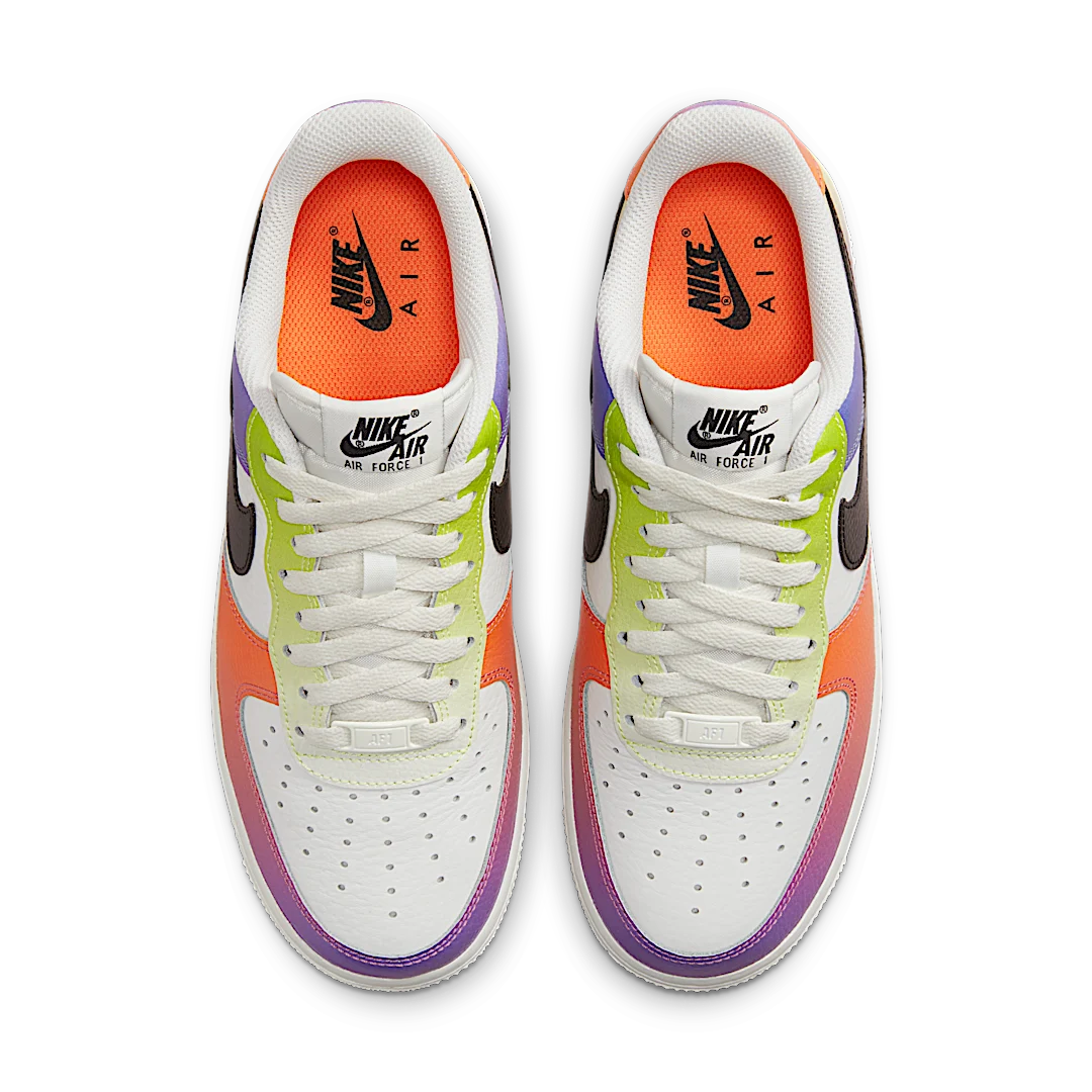Overkicks - Nike Air Force 1 Low 07 Multi-Color Gradient (FD0801-100) - vista trasera