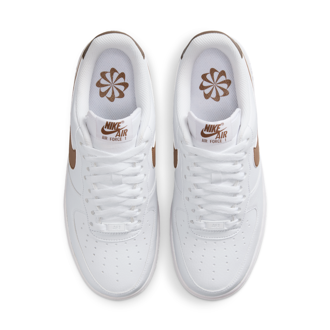 Overkicks - Nike Air Force 1 Low 07 Next Nature White Fauna Brown (DC9486-115) - par completo
