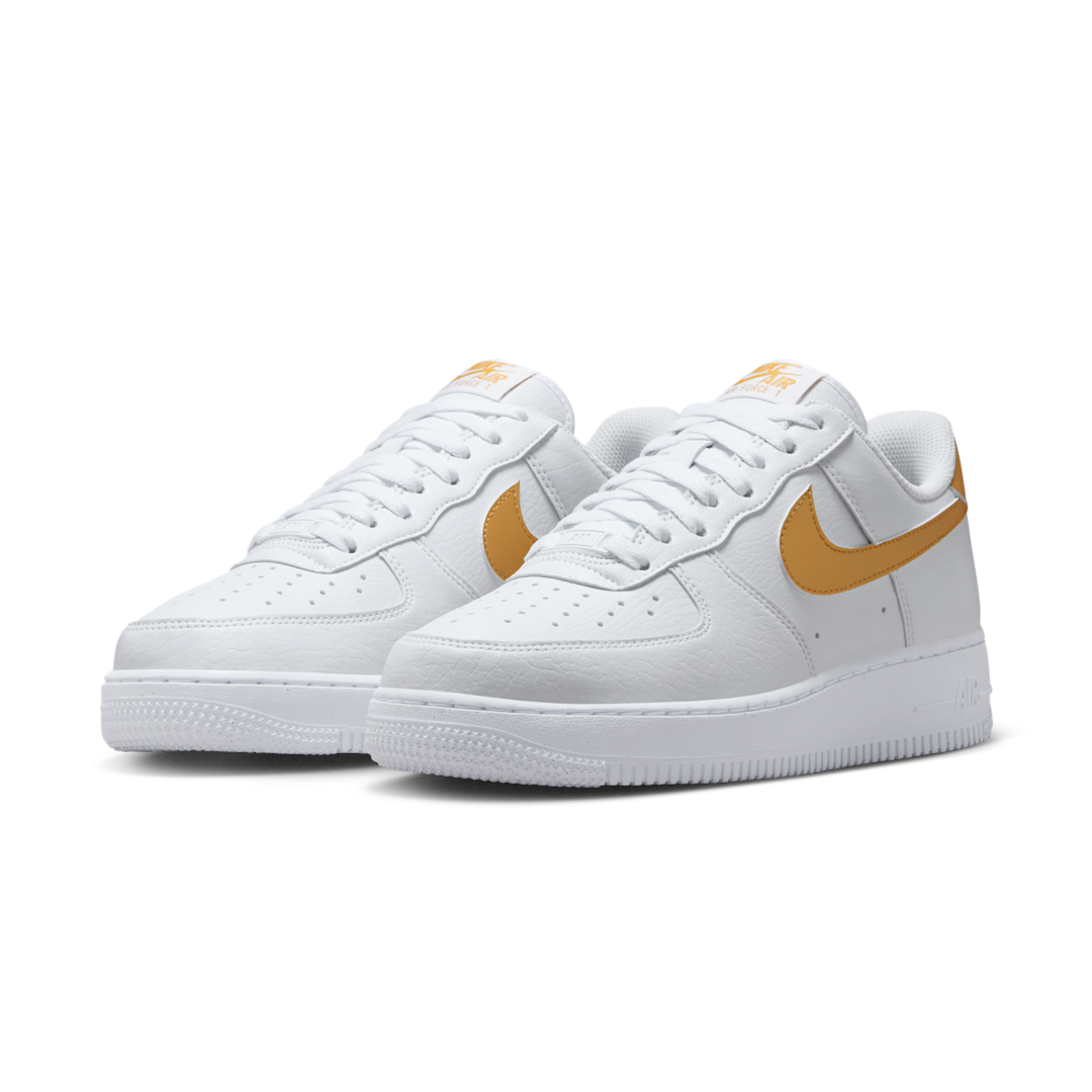 Overkicks - Nike Air Force 1 Low 07 Next Nature White Metallic Gold (DC9486-114) - vista trasera