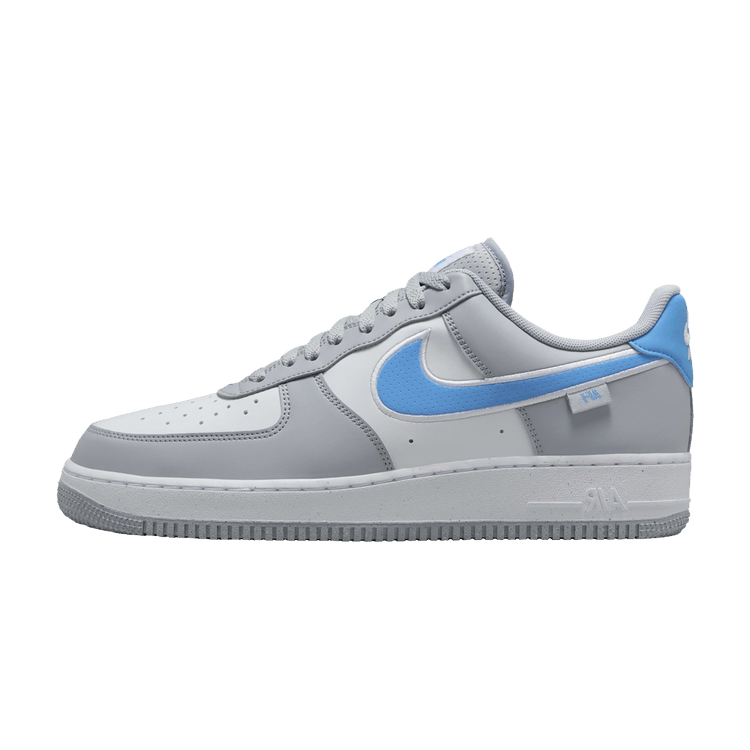 Overkicks - Nike Air Force 1 Low '07 Next Nature Wolf Grey University Blue (HM0721-001) - vista lateral