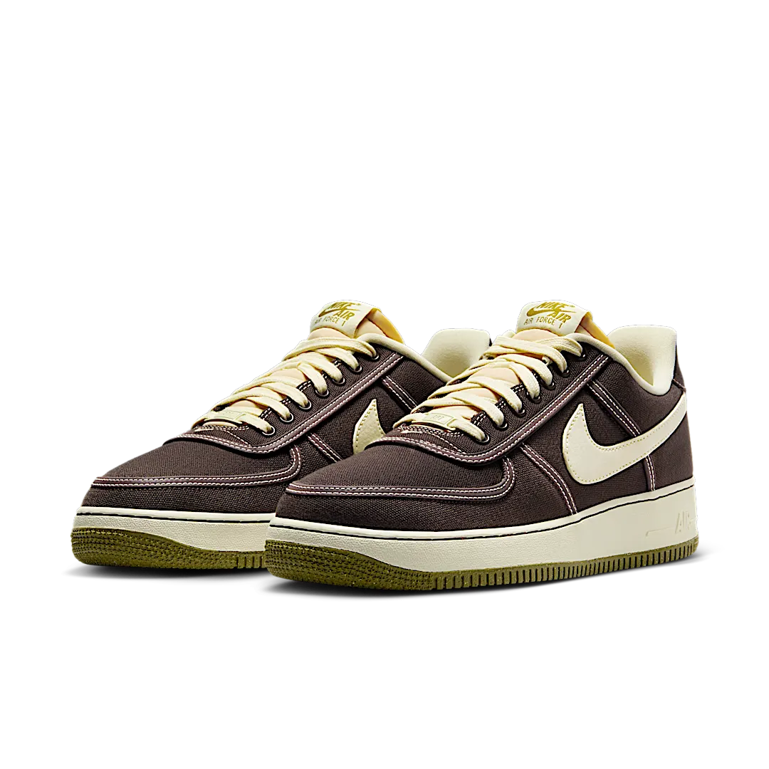 Overkicks - Nike Air Force 1 Low 07 PRM Canvas Baroque Brown (CI9349-201) - vista trasera