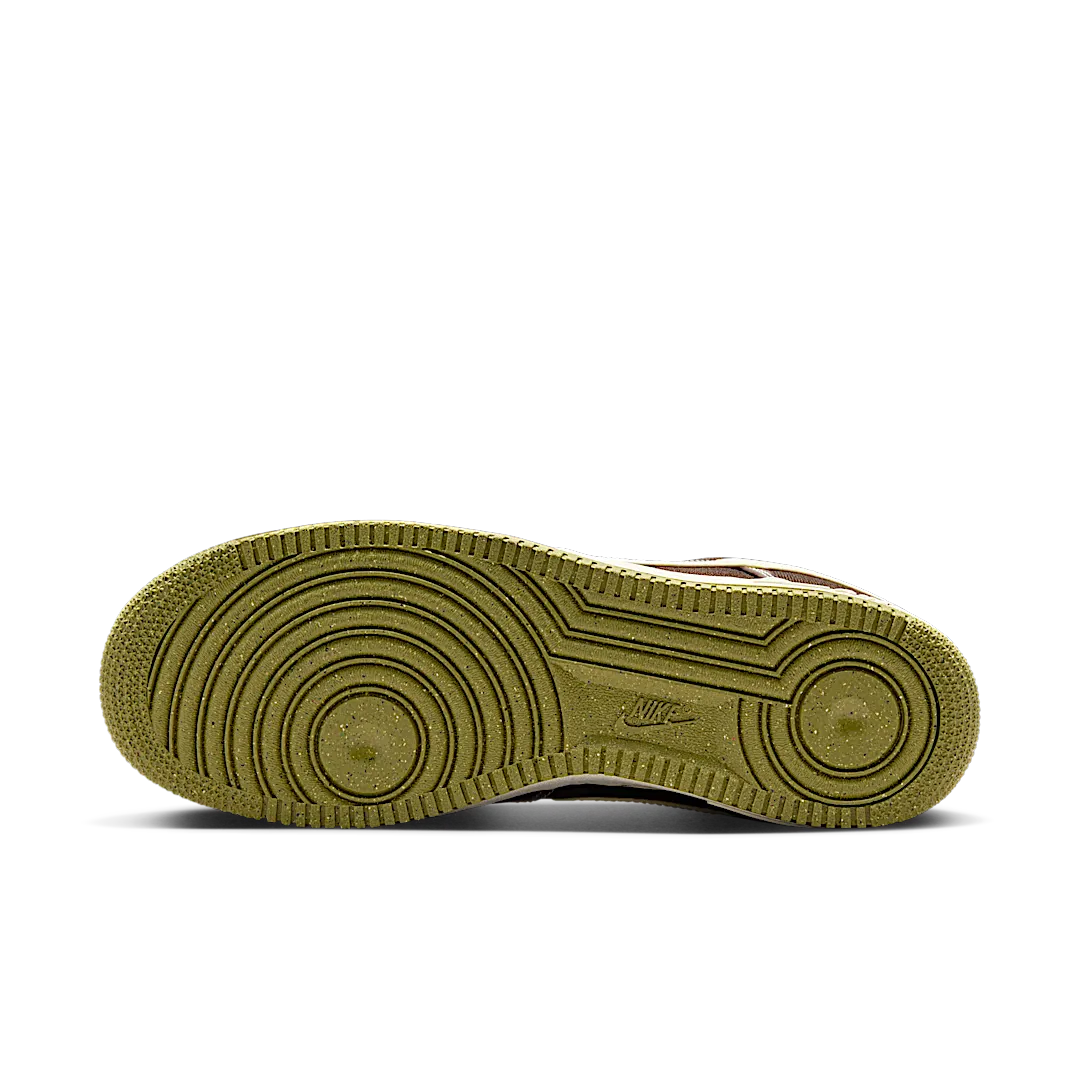 Overkicks - Nike Air Force 1 Low 07 PRM Canvas Baroque Brown (CI9349-201) - detalle suela