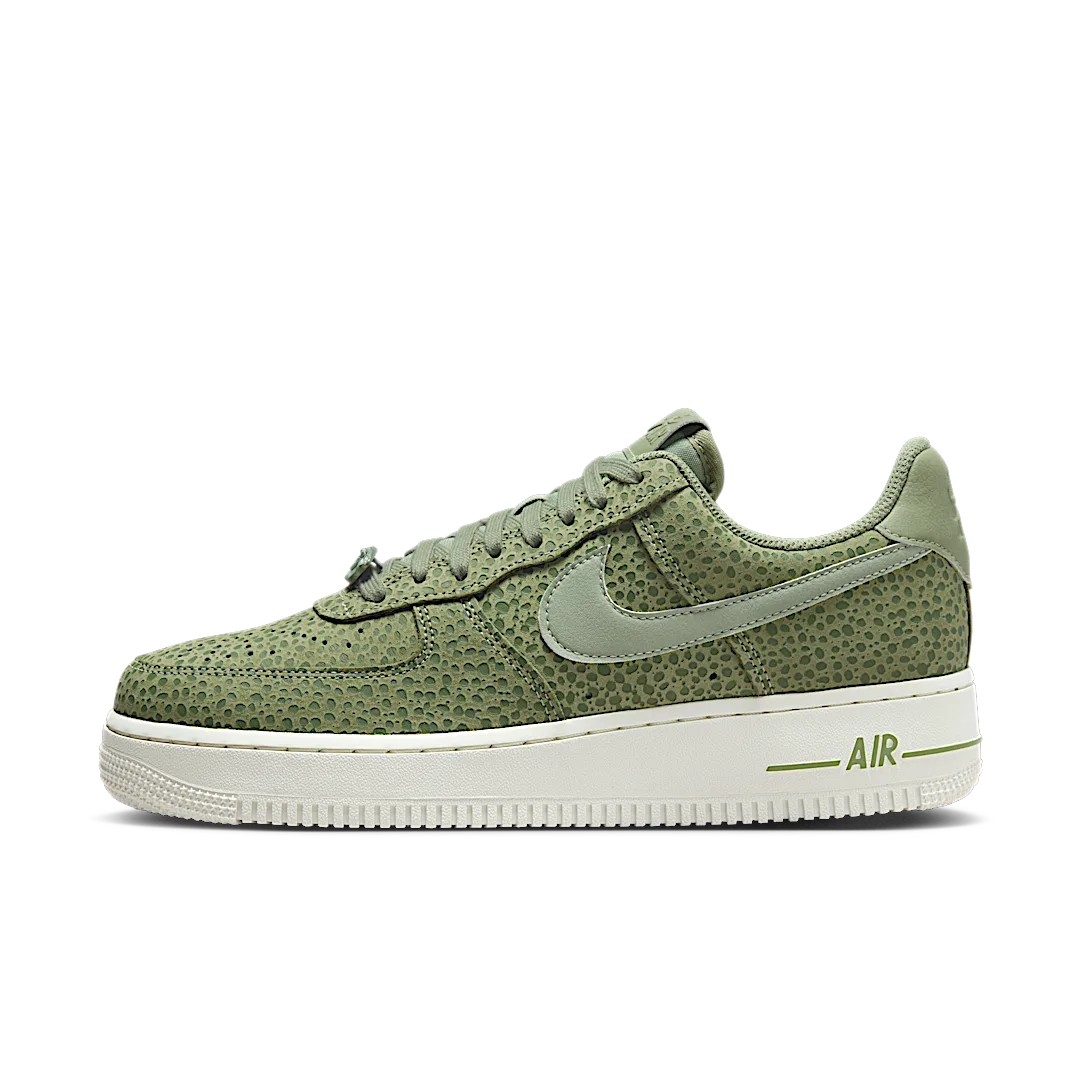 Overkicks - Nike Air Force 1 Low 07 PRM Safari Oil Green (FV6519-200) - vista lateral