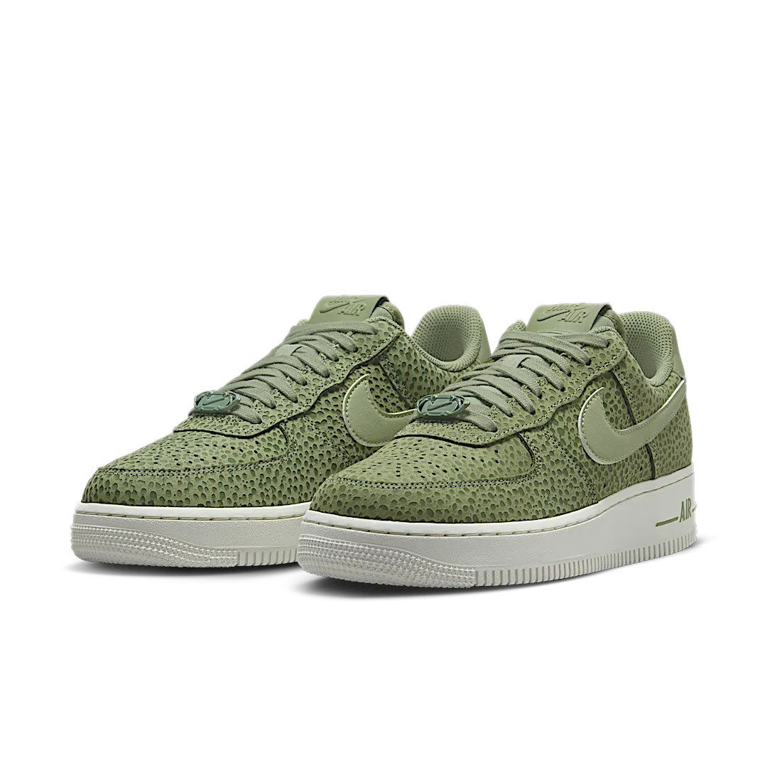Overkicks - Nike Air Force 1 Low 07 PRM Safari Oil Green (FV6519-200) - vista trasera