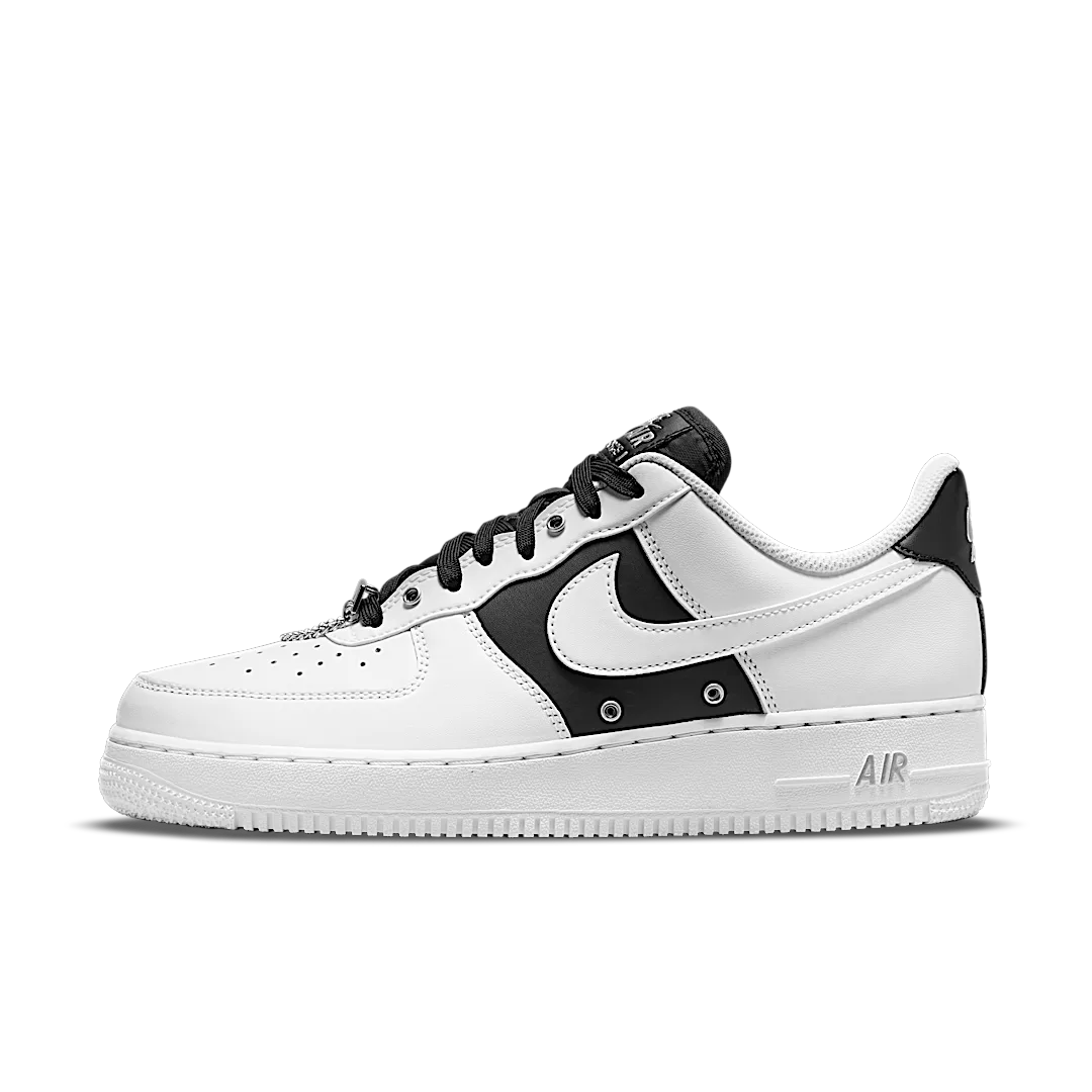 Overkicks - Nike Air Force 1 Low 07 PRM Silver Chain (DA8571-100) - vista lateral