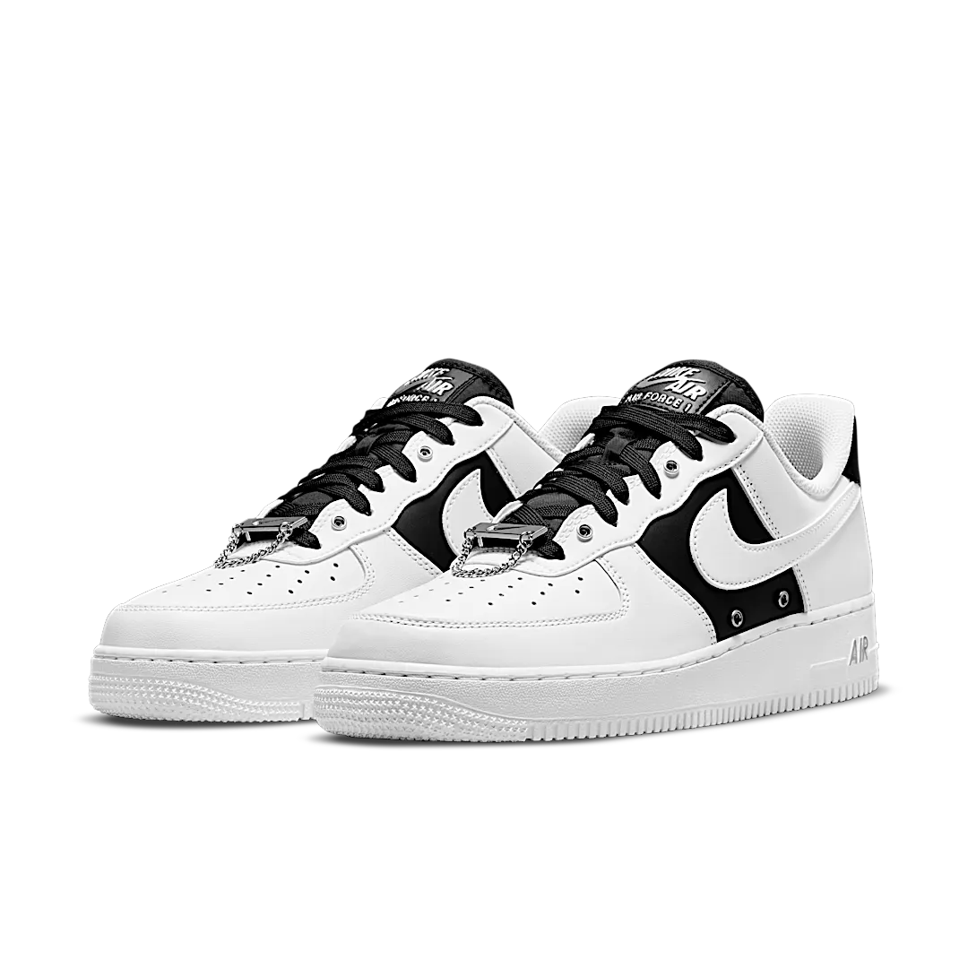 Overkicks - Nike Air Force 1 Low 07 PRM Silver Chain (DA8571-100) - vista trasera