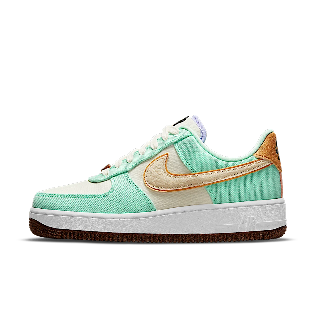 Overkicks - Nike Air Force 1 Low 07 Pinapple (CZ0268-300) - vista lateral