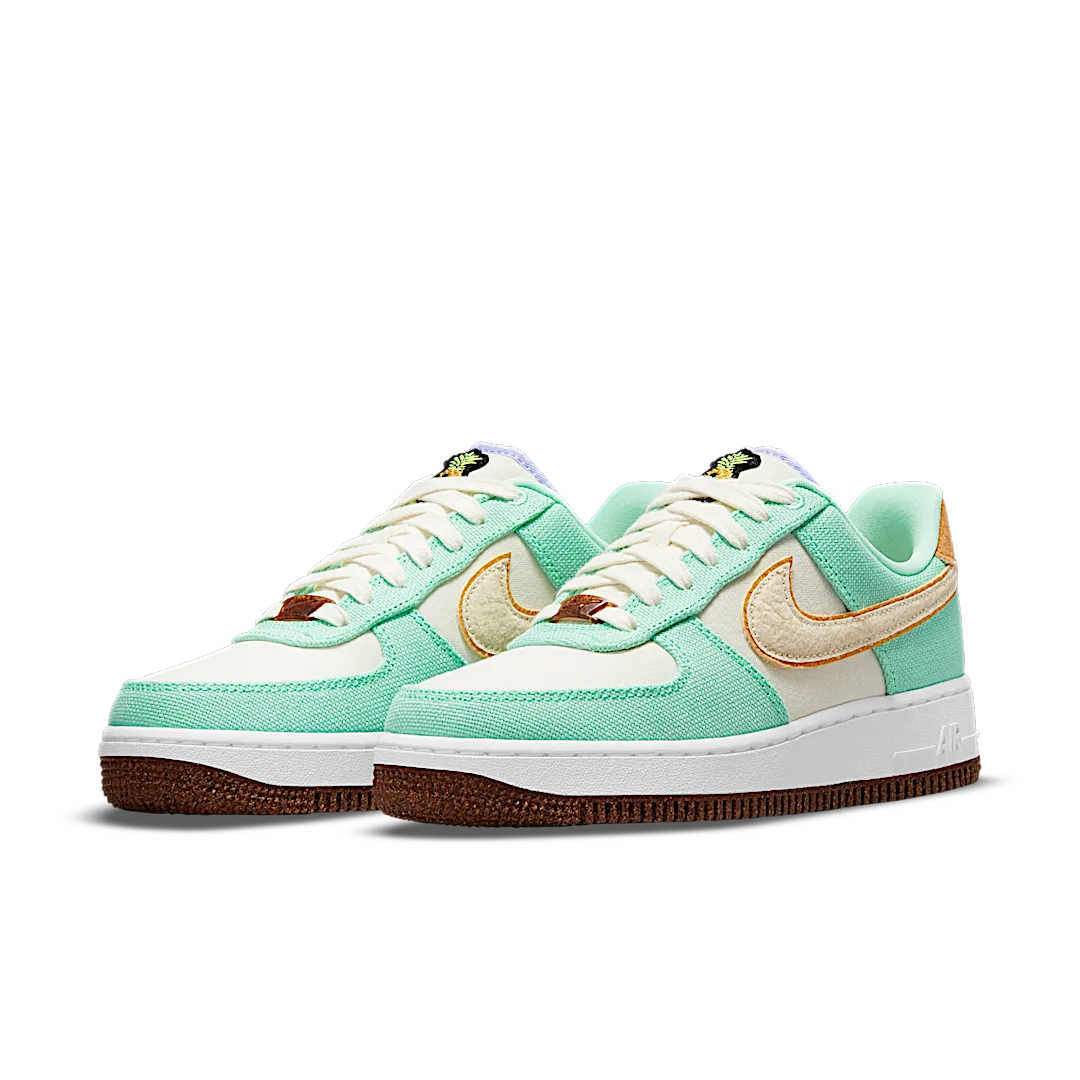 Overkicks - Nike Air Force 1 Low 07 Pinapple (CZ0268-300) - vista trasera