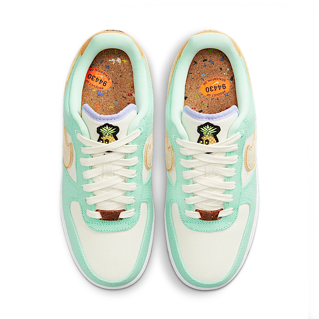 Overkicks - Nike Air Force 1 Low 07 Pinapple (CZ0268-300) - par completo