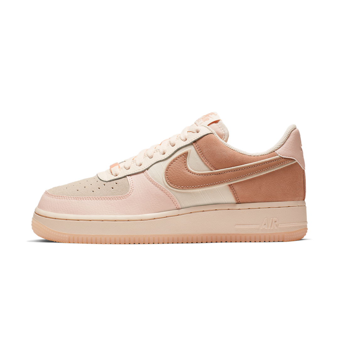 Overkicks - Nike Air Force 1 Low 07 Premium Washed Coral (Womens) (896185-603) - vista lateral
