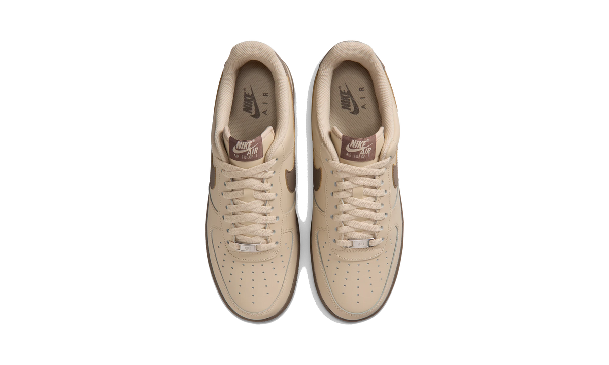 Overkicks - Nike Air Force 1 Low 07 Rattan Olive Grey (FJ4146-201) - vista superior