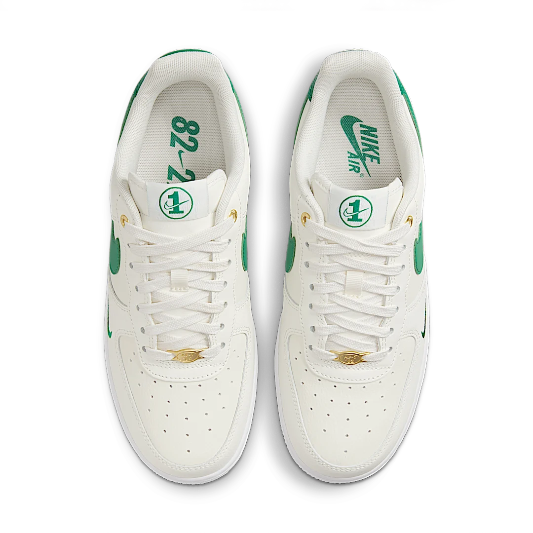 Overkicks - Nike Air Force 1 Low 07 SE 40th Anniversary Edition Sail Malachite (DQ7582-101) - par completo