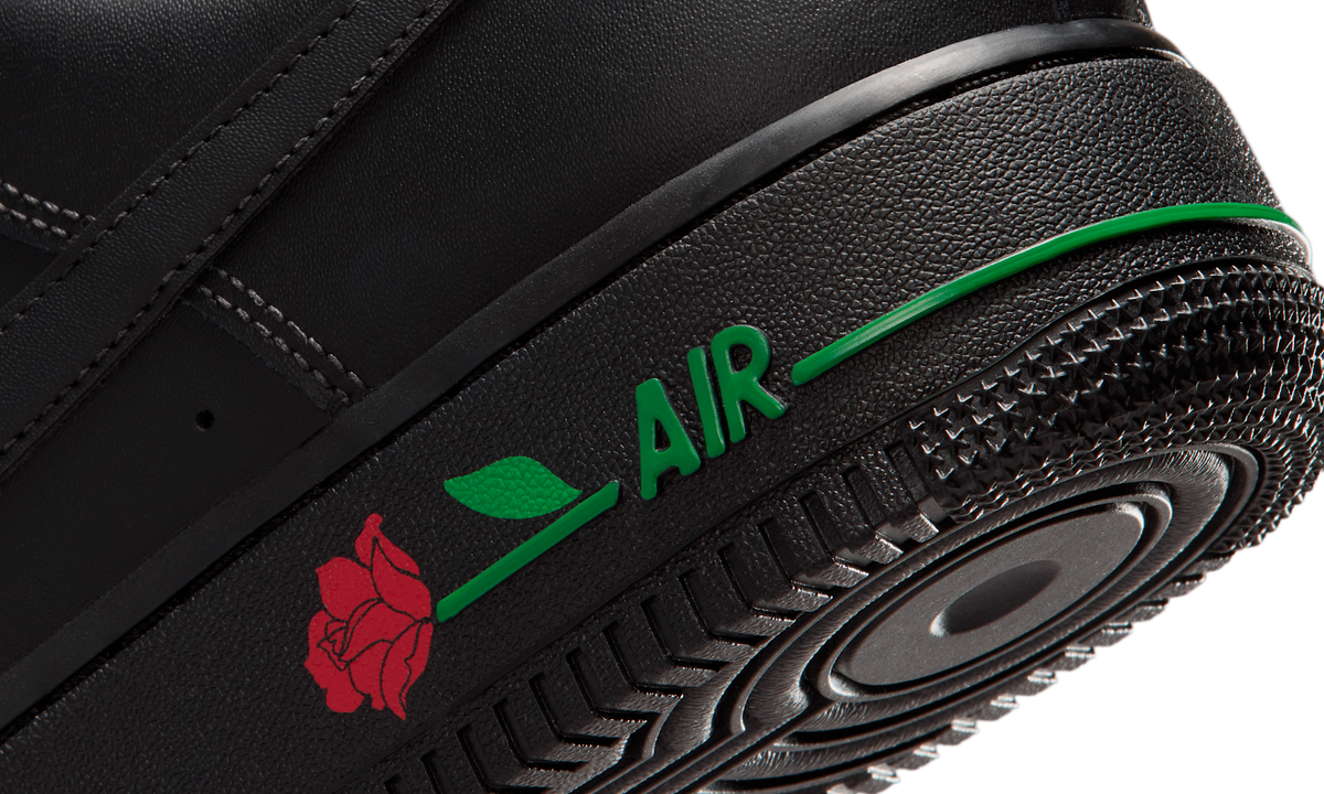 Overkicks - Nike Air Force 1 Low 07 SE Black Rose (IF0498-001) - detalle
