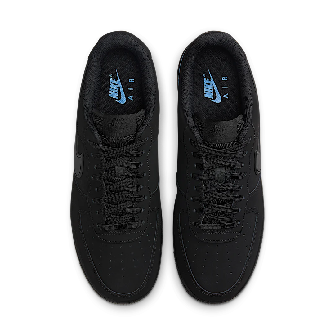 Overkicks - Nike Air Force 1 Low 07 SE Black University Blue (HV6223-001) - par completo