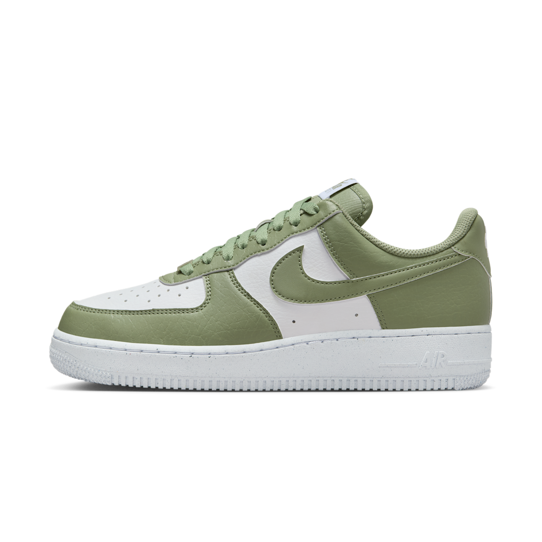 Overkicks - Nike Air Force 1 Low 07 SE Next Nature White Oil Green (DV3808-113) - vista lateral