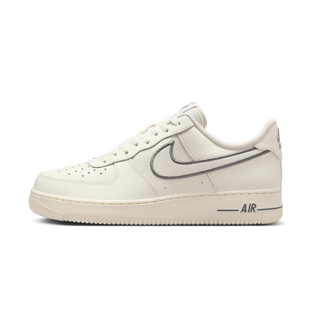 Overkicks - Nike Air Force 1 Low 07 Sail Cool Grey (IB7677-101) - vista lateral