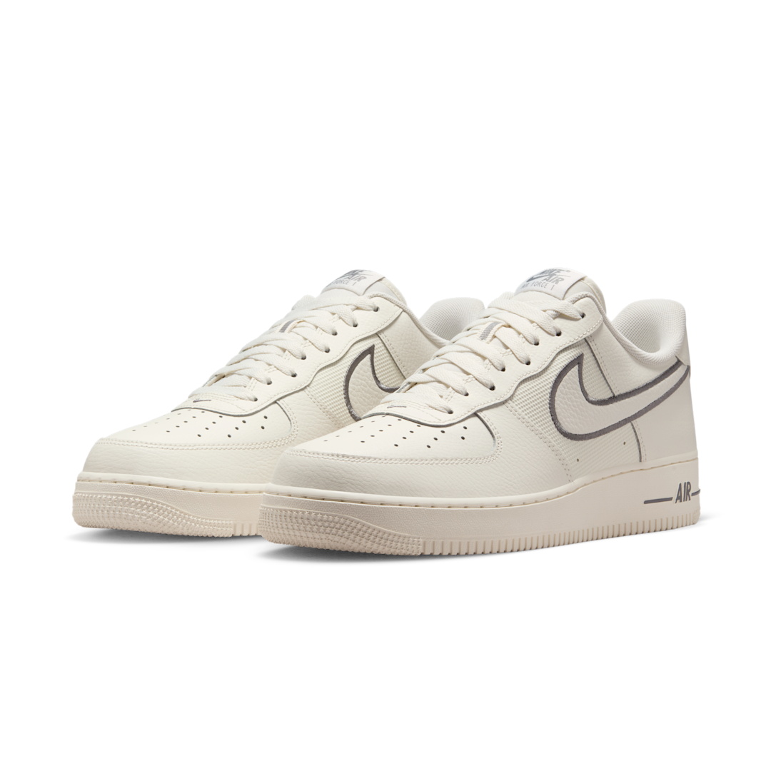 Overkicks - Nike Air Force 1 Low 07 Sail Cool Grey (IB7677-101) - vista trasera