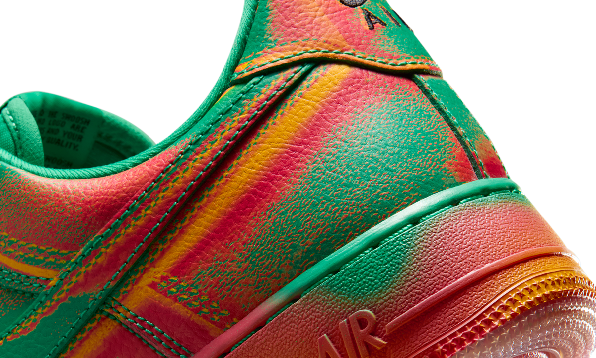 Overkicks - Nike Air Force 1 Low 07 Stadium Green Crimson (IB6834-300) - detalle