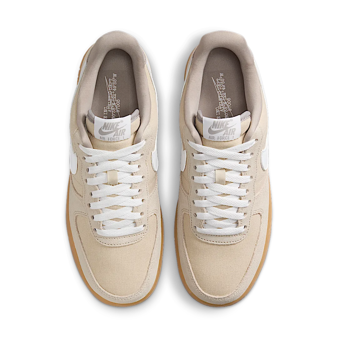 Overkicks - Nike Air Force 1 Low 07 Suede Canvas Khaki (HV4306-234) - par completo