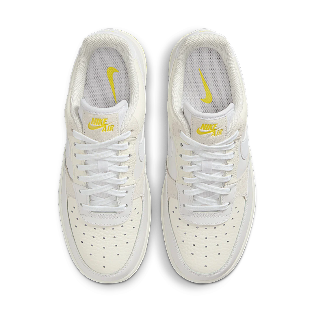 Overkicks - Nike Air Force 1 Low 07 UV Reactive Patchwork White Multicolor Yellow (FQ0709-100) - par completo