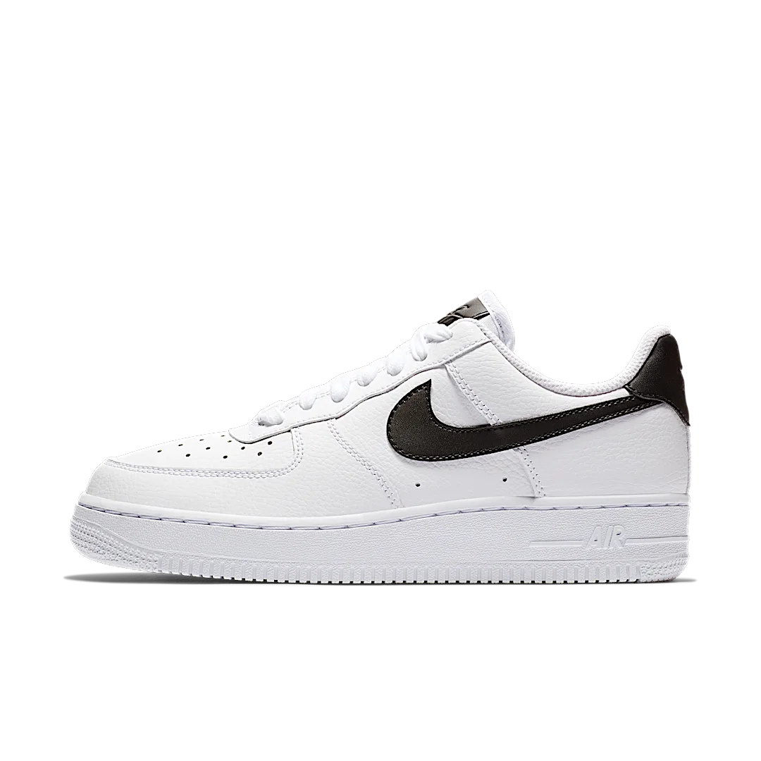 Overkicks - Nike Air Force 1 Low 07 White Black (315115-152) - vista lateral