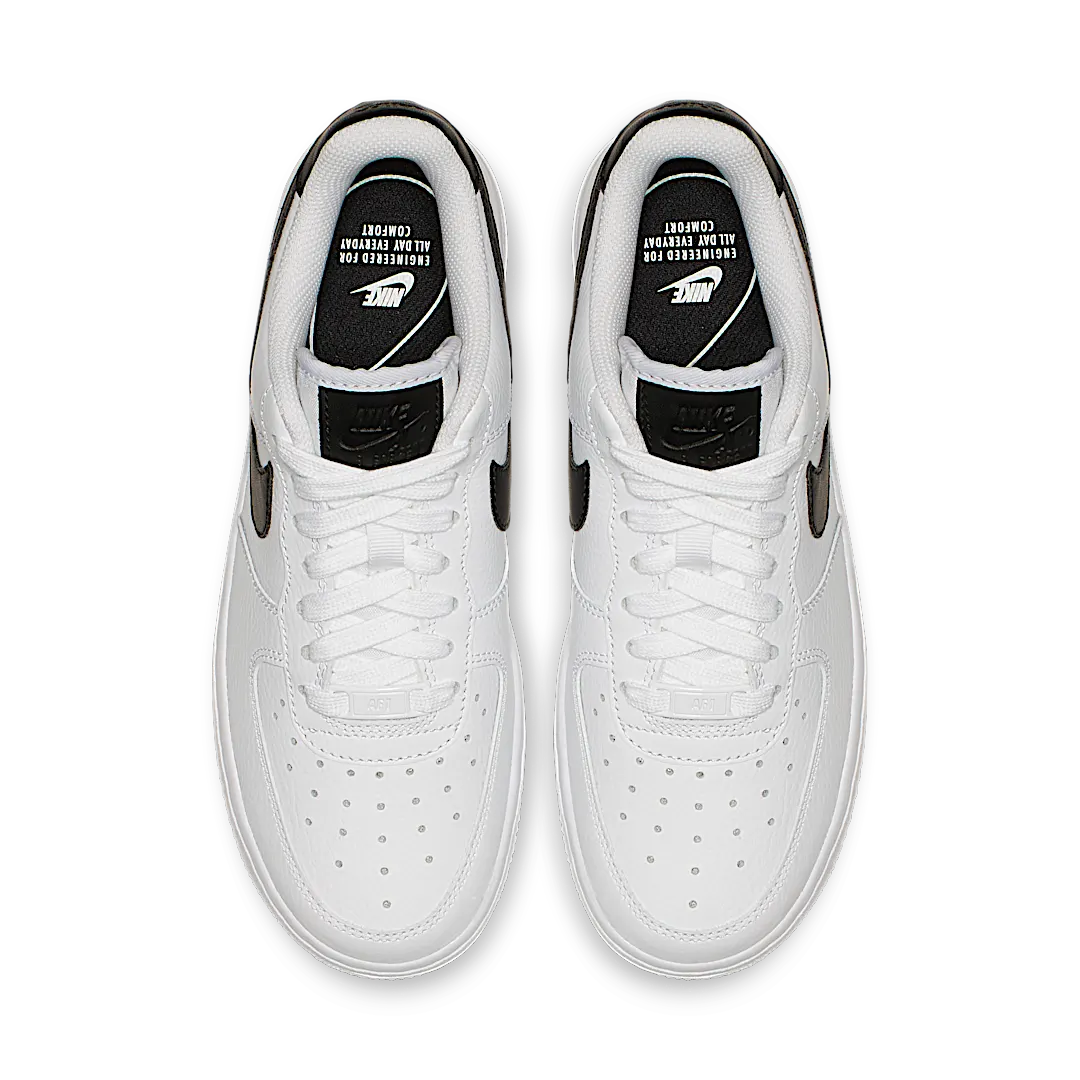 Overkicks - Nike Air Force 1 Low 07 White Black (315115-152) - par completo