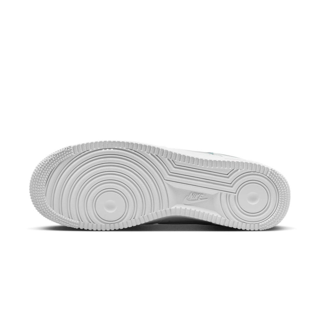 Overkicks - Nike Air Force 1 Low 07 White Court Blue (FJ4146-123) - detalle suela