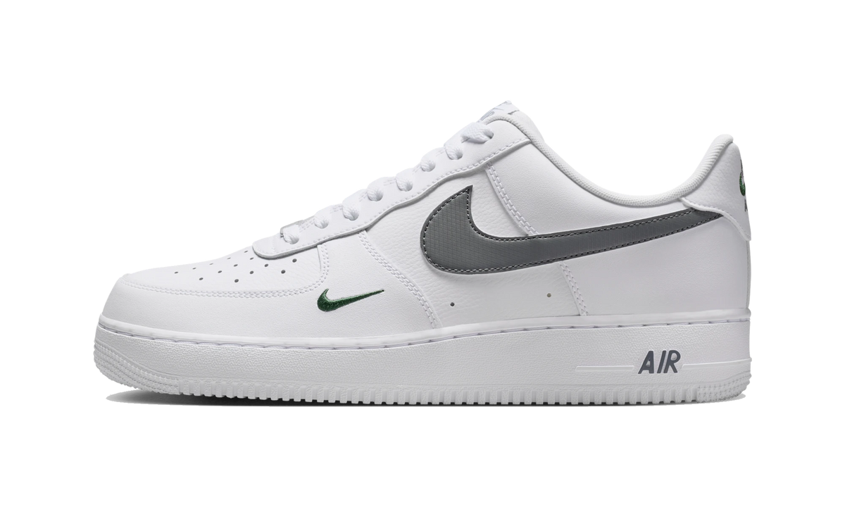 Overkicks - Nike Air Force 1 Low 07 White/Fir/Cool Grey (IX0349-100) - vista lateral