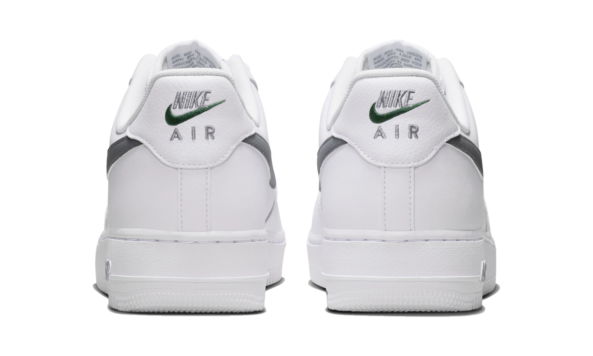 Overkicks - Nike Air Force 1 Low 07 White/Fir/Cool Grey (IX0349-100) - detalle talón