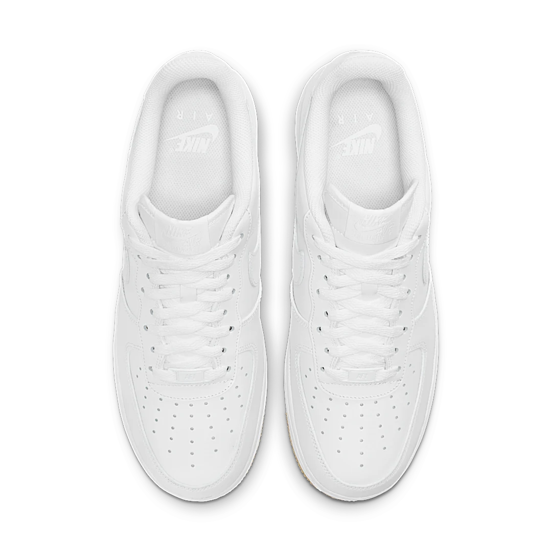 Overkicks - Nike Air Force 1 Low 07 White Gum (DJ2739-100) - par completo