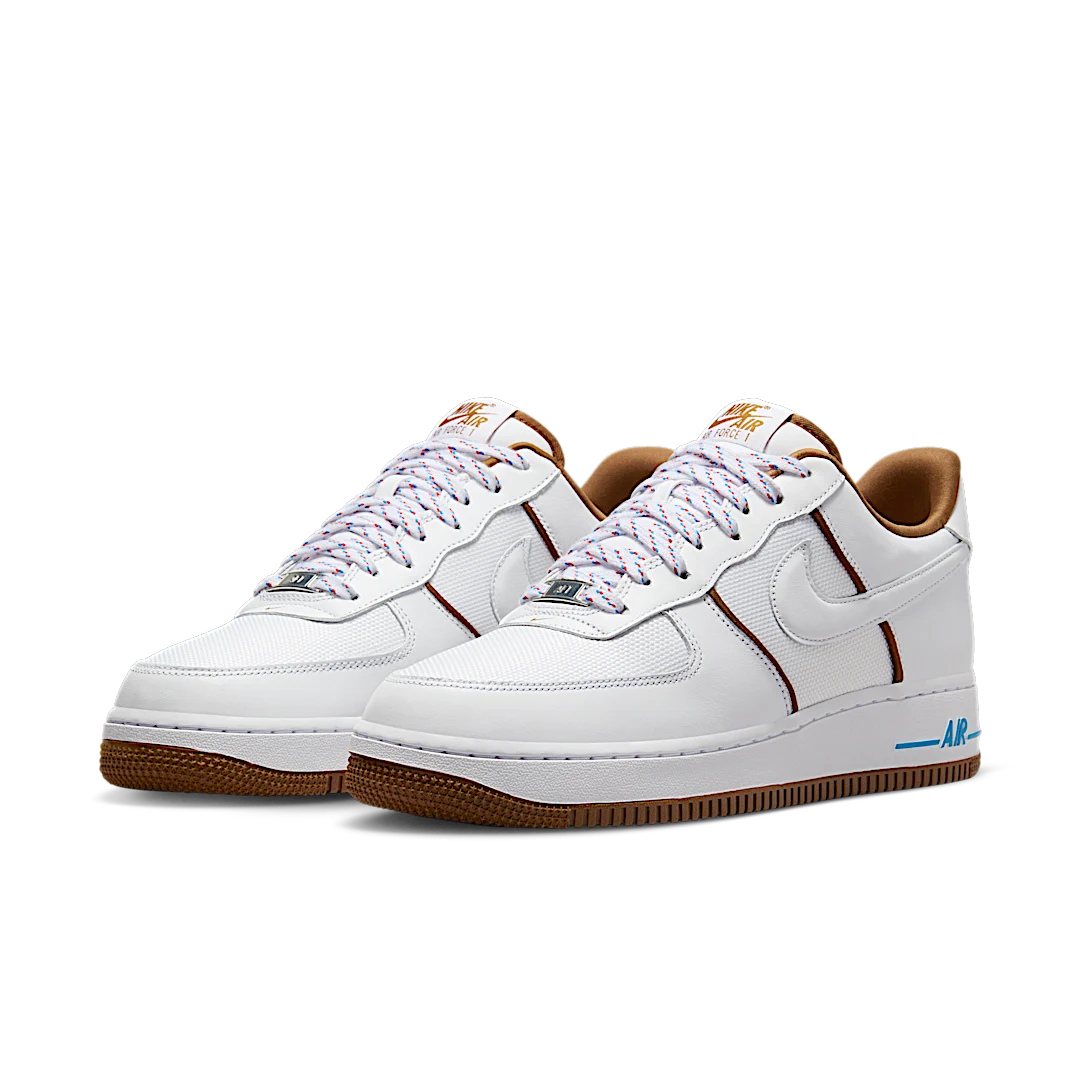 Overkicks - Nike Air Force 1 Low 07 White Light British Tan (FN5757-100) - vista trasera