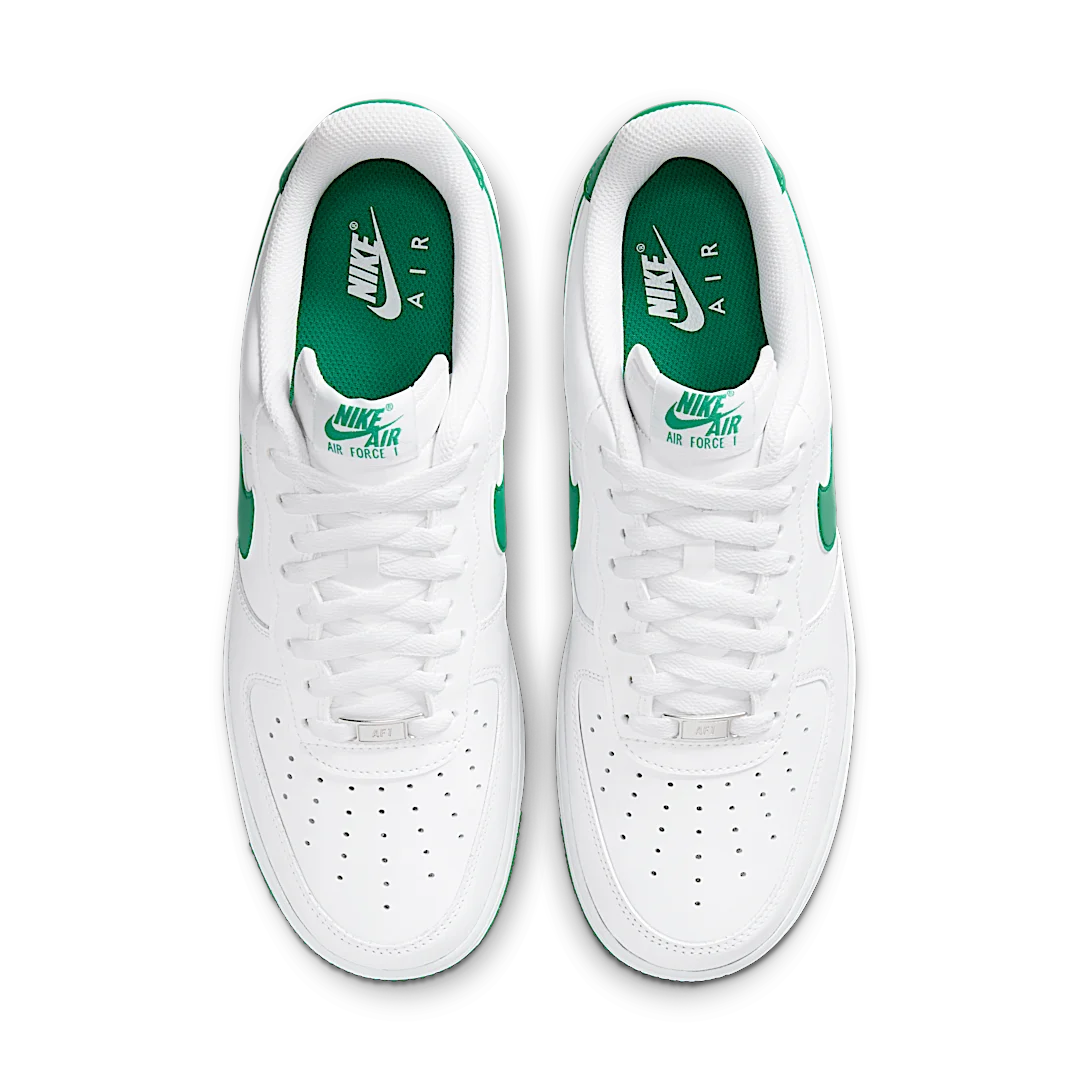 Overkicks - Nike Air Force 1 Low 07 White Malachite (FJ4146-102) - par completo