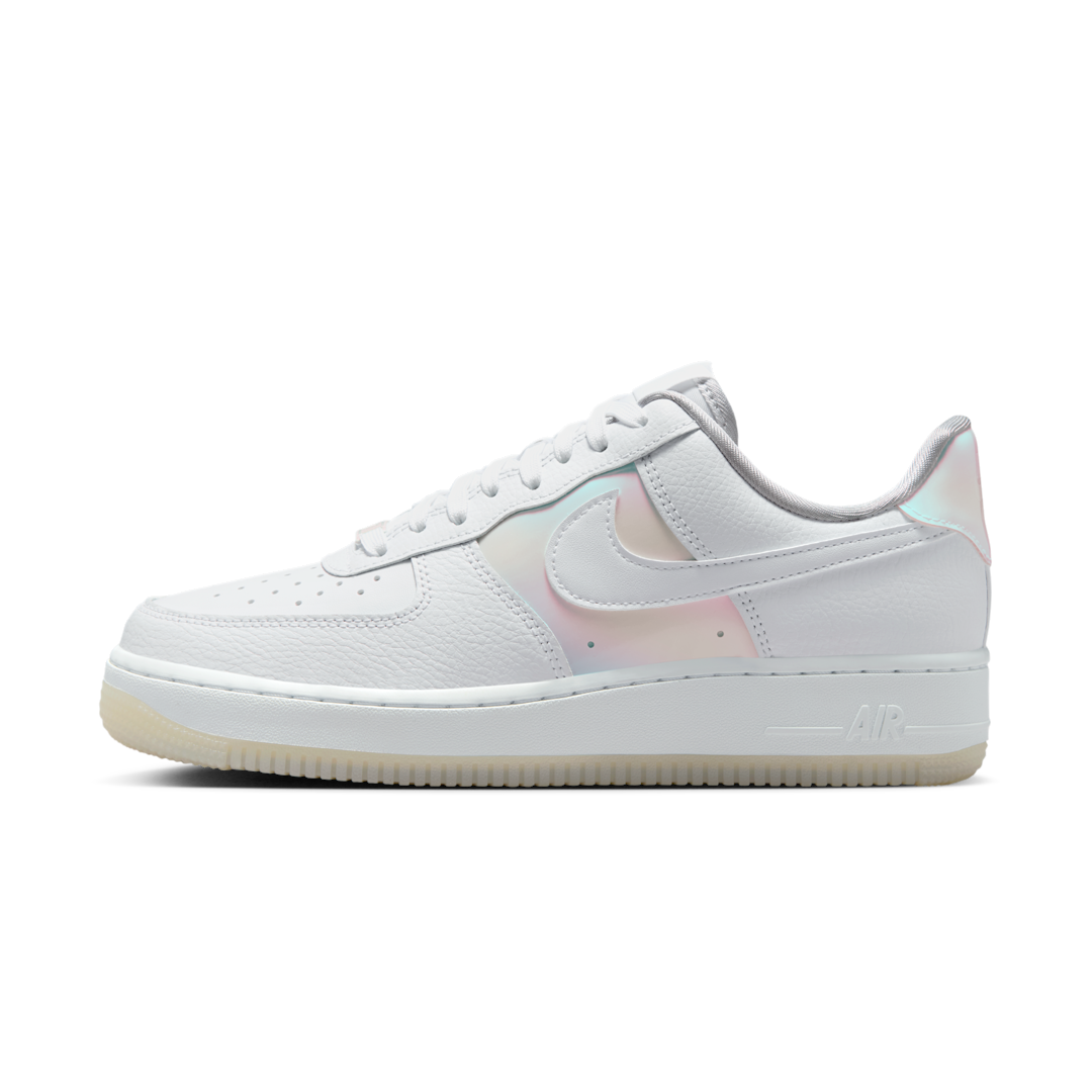 Overkicks - Nike Air Force 1 Low 07 White Multi-Color Ghost (IH3204-100) - vista lateral