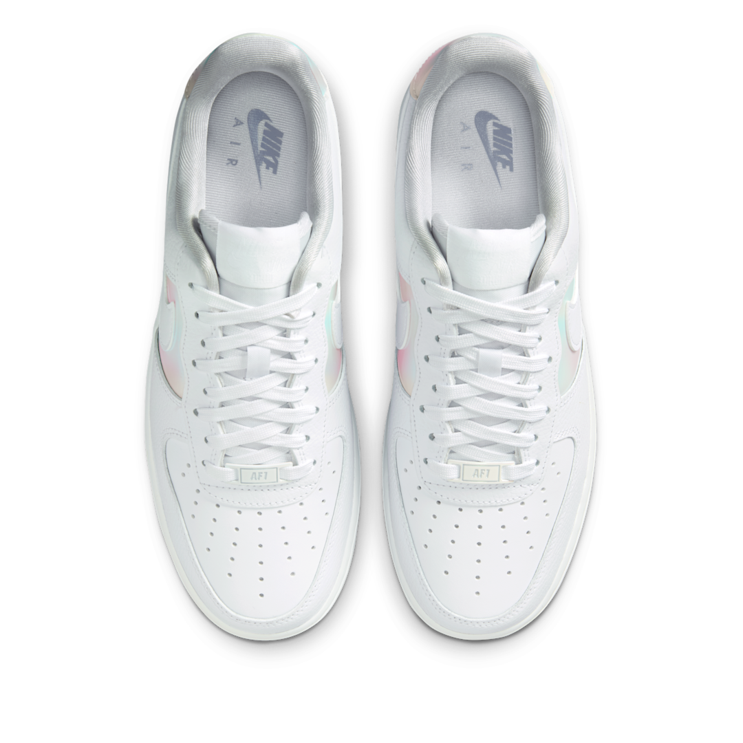 Overkicks - Nike Air Force 1 Low 07 White Multi-Color Ghost (IH3204-100) - par completo