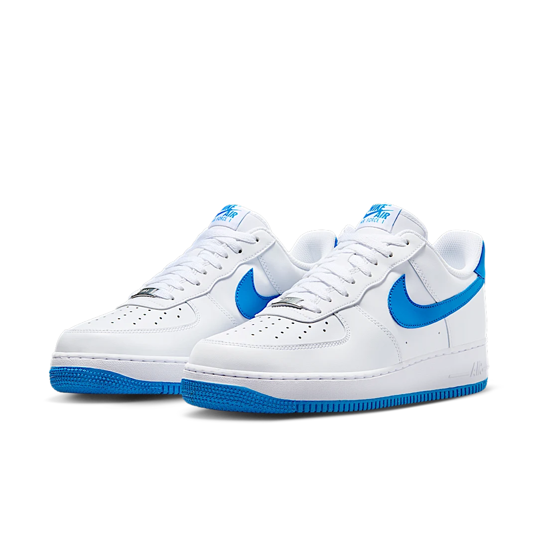 Overkicks - Nike Air Force 1 Low 07 White Photo Blue (FJ4146-103) - vista trasera