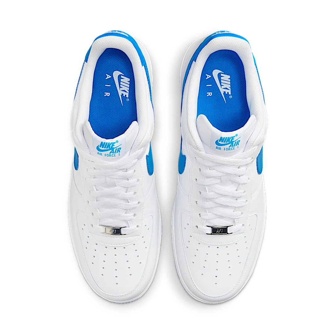 Overkicks - Nike Air Force 1 Low 07 White Photo Blue (FJ4146-103) - par completo